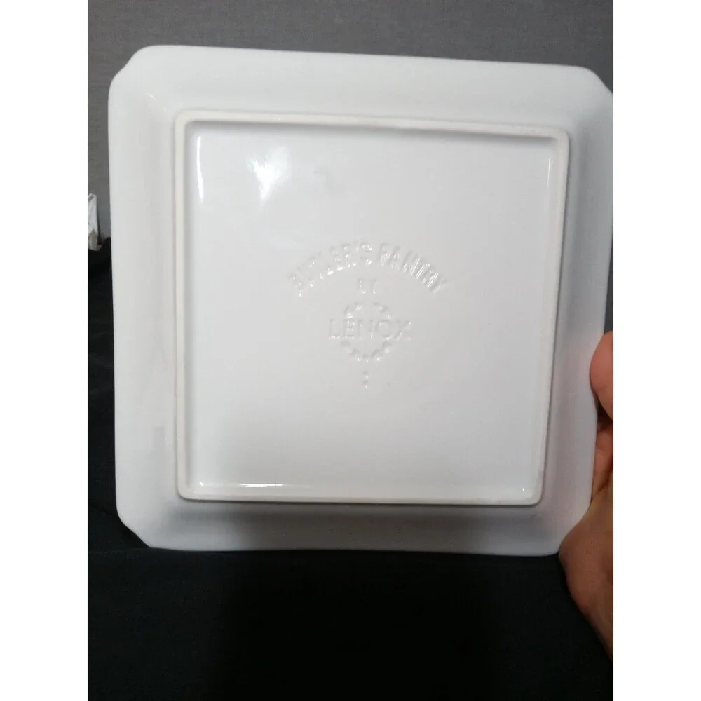 Lenox Butler's Pantry Square Luncheon Plate 1781804 Made In Italy 9x9 One Plate